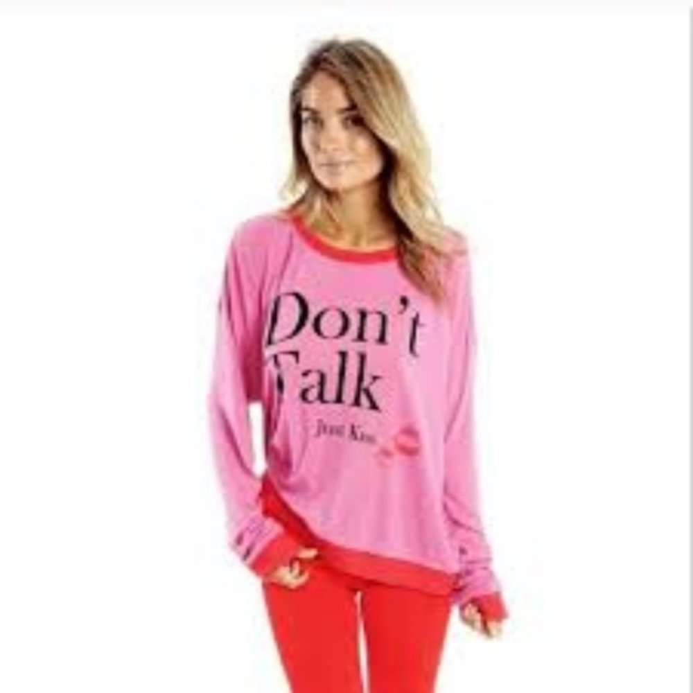 Wildfox Barbie "Dont Talk" Sweater Size M